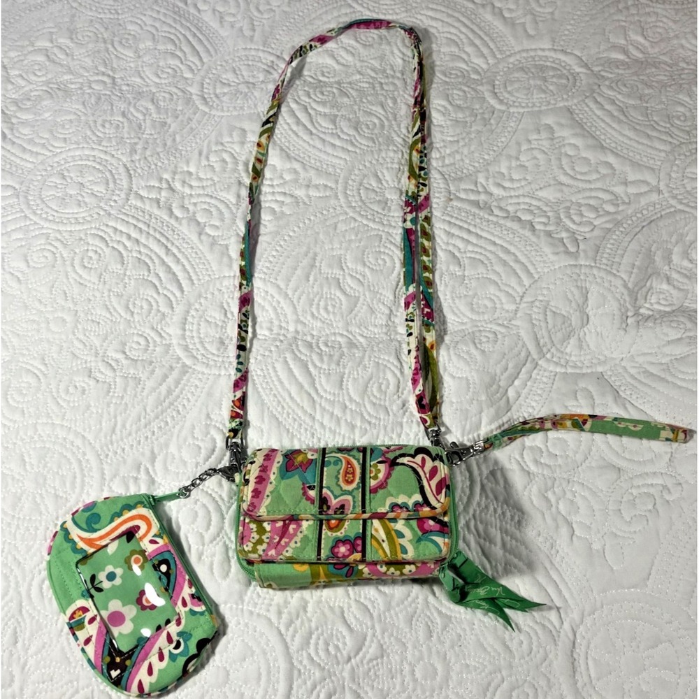Vera Bradley Tutti Frutti All-in-One Crossbody Bag Wallet With ID Holder Retired